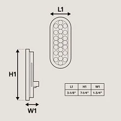 New ???? 2pc 6" Red Oval LED Trailer Tail Light Kit [DOT FMVSS 108] [SAE STIP] [24 LED] [Grommet & Plug Included] [IP67 Waterproof] [Stop Turn Tail] Trailer Brake Lights For Boat Trailer RV Trucks ⌛ -Govee-shop 316dOJxVT2L