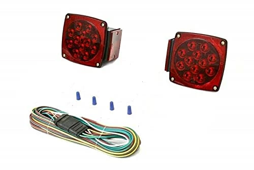 Outlet ✨ AUTO 12V Submersible LED Trailer Tail Light Kit For Under 80 Inch Trailer Boat Utility Trailer Waterproof (Trailer Light Kit) ???? 3 Outlet ✨ AUTO 12V Submersible LED Trailer Tail Light Kit For Under 80 Inch Trailer Boat Utility Trailer Waterproof (Trailer Light Kit) ????
