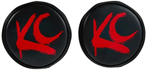 Brand new ⌛ KC HiLiTES 5110 6" Round Black Vinyl Light Cover W/ Red KC Logo - Set Of 2 ???? 3 Brand new ⌛ KC HiLiTES 5110 6" Round Black Vinyl Light Cover W/ Red KC Logo - Set Of 2 ????