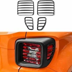Buy ⌛ ABS Tail Light Lamp Covers Blinds Rear Taillight Guard For Jeep Renegade 2016-2021, Black ???? -Govee-shop 41 RjrM7CFL. AC