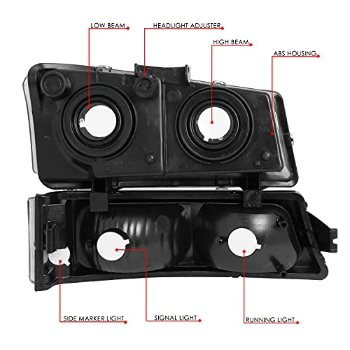 Best Sale ???? Otoring HL-OH-CS03-4P-CH-AM Chrome Amber Headlights Compatible With 2003-2006 Chevy Silverado/Avalanche Chrome / Amber ❤️ 7 Best Sale ???? Otoring HL-OH-CS03-4P-CH-AM Chrome Amber Headlights Compatible With 2003-2006 Chevy Silverado/Avalanche Chrome / Amber ❤️ - Image 5