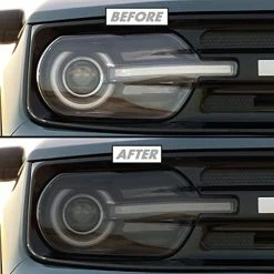 Brand new ✨ PreCut Vinyl Smoke Tint For 2021-2022 Ford Bronco Sport Taillight (1. Taillight Signal & Reverse, 20% Dark Smoke) ???? -Govee-shop 412yPyzojEL. AC
