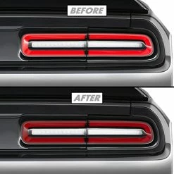 Cheap ✨ PreCut Vinyl Smoke Tint For 2015-2022 Dodge Challenger Taillight (1. Taillight, 20% Dark Smoke) ⌛ -Govee-shop 413Pm852NpL. AC