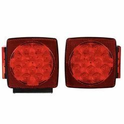 Wholesale ???? 12V LED Submersible Left And Right Trailer Lights Stop Tail Turn Signal Lights For Under 80 Inch Boat Trailer Truck RV Marine-Replacement For Your Incandescent Bulb Units ????