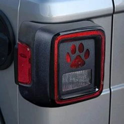 Discount ???? BORUIEN Tail Light Cover Taillight Guard For Jeep Wrangler 2018-2022 JL Pawprint Style B ???? -Govee-shop 414H6rrddzL