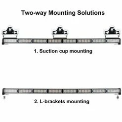 New ???? ASPL 36" 32LED Traffic Advisor Light Bar Warning Emergency Strobe Light Bar Directional Flashing Emergency Caution Lighting Led Safety Lights With 16 Ft Straight Cord (Amber/White) ⌛ -Govee-shop 415qFOJVEtL