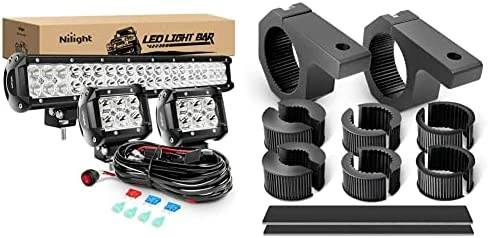 Flash Sale ???? ZH002 20Inch 126W Spot Flood Combo Led Off Road Led Light Bar 2PCS 18w 4Inch Spot LED Pods With 16AWG Wiring Harness Kit-3 Lead, 2 Years Warranty ???? 8 Flash Sale ???? ZH002 20Inch 126W Spot Flood Combo Led Off Road Led Light Bar 2PCS 18w 4Inch Spot LED Pods With 16AWG Wiring Harness Kit-3 Lead, 2 Years Warranty ???? - Image 6