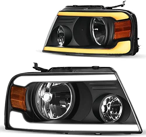 Buy ???? Headlight Assembly Compatible With 2004 2005 2006 2007 2008 Ford F150 Pickup Passenger And Driver Side Chrome Housing Amber Reflector C Black Housing Clear Reflector Clear Lens ✨ 17 Buy ???? Headlight Assembly Compatible With 2004 2005 2006 2007 2008 Ford F150 Pickup Passenger And Driver Side Chrome Housing Amber Reflector C Black Housing Clear Reflector Clear Lens ✨ - Image 15