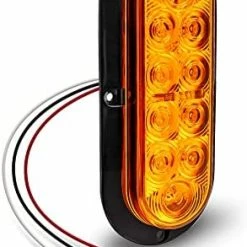 Promo ???? 2pc 6 Inch Red Oval LED Trailer Tail Light Kit [DOT FMVSS 108] [SAE S2T2I6] [Surface-Mount] [IP67 Waterproof] [Stop Turn Tail] Trailer Brake Lights For Boat Trailer RV Trucks ???? -Govee-shop 418cw8nI4xL. AC