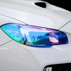 Coupon ⭐ Air-Tint Extra-Wide Headlight Taillight Vinyl Tint Wrap 16 Inch X 48 Inch Roll Including Yellow Detailer Squeegee & 2X Black Felt Edge Decals (Dark Black) ???? -Govee-shop 419gTQZYA6L. AC