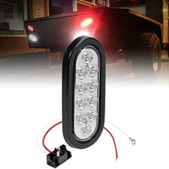Deals ✔️ 2pc 6" Red Oval LED Trailer Tail Light Kit [DOT FMVSS 108] [SAE S2TSI6P2] [Grommet & Plug Included] [IP67 Waterproof] [Stop Turn Tail] Trailer Brake Lights For Boat Trailer RV Trucks ⌛ -Govee-shop 41AVOhFkXFL. AC
