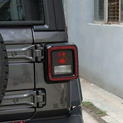 Discount ???? BORUIEN Tail Light Cover Taillight Guard For Jeep Wrangler 2018-2022 JL Pawprint Style B ???? -Govee-shop 41C0Z245ccL