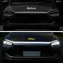 Discount ???? Car Hood Light Strip White 70 Inches Exterior Car LED Strip Lights Flexible RGB LED Strip Lights For Car Daytime Running Light For Cars, SUVs, Trucks Dynamic Whit ???? -Govee-shop 41CHgOrpBRL