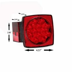 Best deal ???? 12V Trailer Light Kit DOT Certified Utility Trailer Lights For Boat RV Car Easy Assembly With Wire Harness Wafer LED Waterproof Durable All-in-one Tail Light Kit For Under 80 Inch ???? -Govee-shop 41CY8B57vnL