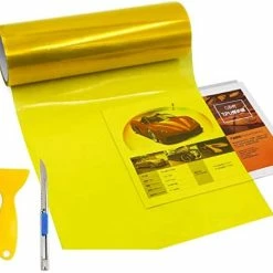 Best Sale ⌛ OMAS 12” X 48” Tint Vinyl Film Sticker Sheet Roll For Car Headlight, Tail Lights, Fog Lights With Squeegee + Cutter (Glossy Orange) ???? -Govee-shop 41EHfUQ8YbL. AC