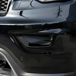 Flash Sale ???? Front Fog Lights Cover Fog Lamp Frame Trim Replacement For 2018-2021 Jeep Grand Cherokee, Black ???? -Govee-shop 41EQynOf6dL