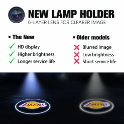 Promo ???? Car Door Lights,2Pcs Car Door LED Logo Projector Lights,Rechargeable Wireless Car Door Step Courtesy Welcome Lights Shadow Ghost Lights (Including 6 Pairs Logo Slides) For Custom ✔️ -Govee-shop 41GAxvMVZVL