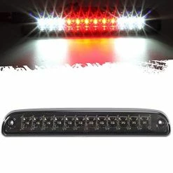Best Pirce ⌛ Red/White 12 LED Smoke Lens Chrome Housing Tail High Mount 3rd Third Brake Light Cargo Lamp Waterproof Replacement For Ford F-250 F-350 F-450 F-550 Super Duty 1999-2016 /Ford Ranger 1993-2011 ????