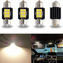 Top 10 ???? Newest 9-30V Extremely Bright DE3175 DE3021 Festoon LED Bulbs Error Free 1.25" 31mm For Interior Map Dome Lights And License Plate Courtesy Lights, Xenon White ???? -Govee-shop 41HqRYvUONL. AC