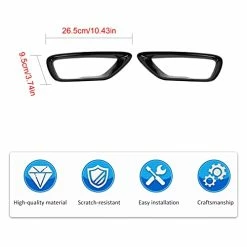 Flash Sale ???? Front Fog Lights Cover Fog Lamp Frame Trim Replacement For 2018-2021 Jeep Grand Cherokee, Black ???? -Govee-shop 41JwiEOgTML