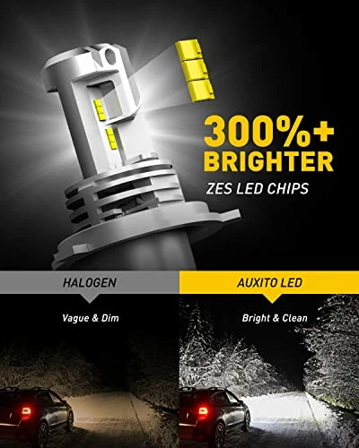 Budget ???? H4 9003 HB2 LED Headlight Bulbs, 12000LM Per Set 6500K Xenon White For High And Low Beam Hi/Lo Plug And Play, Pack Of 2 ???? 4 Budget ???? H4 9003 HB2 LED Headlight Bulbs, 12000LM Per Set 6500K Xenon White For High And Low Beam Hi/Lo Plug And Play, Pack Of 2 ???? - Image 2