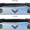 Best Pirce ???? SlickMod PreCut Vinyl Smoke Tint For 2014-2019 Chevy Corvette C7 Tail Light (5. Third Brake Light, 20% Dark Smoke) ???? -Govee-shop 41KSSuV6mL. AC