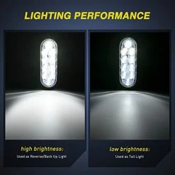 Flash Sale ???? TL-09 6 Inch Oval White LED Trailer Tail Lights 2PCS 10 LED W/Flush Mount Grommets Plugs IP67 Waterproof Reverse/Back Up Trailer Lights For RV Truck Jeep, 2 Years Warranty ???? 12 Flash Sale ???? TL-09 6 Inch Oval White LED Trailer Tail Lights 2PCS 10 LED W/Flush Mount Grommets Plugs IP67 Waterproof Reverse/Back Up Trailer Lights For RV Truck Jeep, 2 Years Warranty ???? -Govee-shop 41KrdxiJ33L