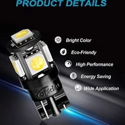 Brand new ???? 194 LED Bulbs White 6000k Super Bright 5th Generation, T10 LED Bulbs, 168 LED Bulb For Car Interior Dome Map Door Courtesy License Plate Lights W5W 2825, Pack Of 10 ???? -Govee-shop 41L1I2IObkL