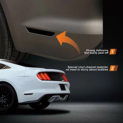 Cheap ???? Blackout Side Marker Lights Vinyl Tint Film Precut Overlay Rear Sidemarker Wrap Cover Compatible With Ford Mustang 2015 2016 2017 2018 2019 ???? 5 Cheap ???? Blackout Side Marker Lights Vinyl Tint Film Precut Overlay Rear Sidemarker Wrap Cover Compatible With Ford Mustang 2015 2016 2017 2018 2019 ???? - Image 3