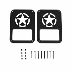 Coupon ???? Hooke Road JK Wrangler Tail Light Guard, Five Star Taillight Cover For 2007-2018 Wrangler JK & Wrangler Unlimited - Pair ???? -Govee-shop 41M011B5qGL