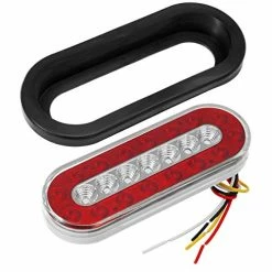Discount ✔️ 2 Pcs 6" Inch Oval Truck Trailer Led Tail Stop Brake Lights Taillights Running Red And Amber Parking Turn Signal Lights, Sealed 6 Inch Oval Led Trailer Tail Lights W Reflectors Flush Moun ???? -Govee-shop 41M3B37LFNL