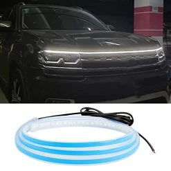 Discount ???? Led Lights For Car, Exterior Lights For Cars 59 Inch Car Hood Led Strip 12V White Car Hood Light Strip Flexible Headlights Waterproof Daytime Running Light Strips Hood Lights For Car, Truck(White) ????