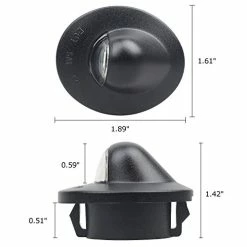 Top 10 ???? LED License Plate Lights Tag Light Lamp Assembly Compatible With Ford F150 F250 F350 Super Duty Ranger Explorer Bronco Excursion Expedition, 6500K Black, Pack Of 2 ???? -Govee-shop 41OdPOtPRDL