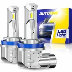 Best Pirce ???? H11 LED Headlight Bulbs, H8/H9/H16 Fog Lights, DRL Or Low Beam, White Fanless Mini Size Car Light Bulb (Pack Of 2) ✔️