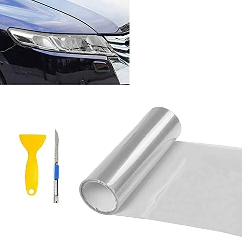 Cheapest ???? 12” X 48” Glossy Yellow Tint Air-Release Vinyl Wrap Film Roll For Car Headlight, Taillight , Fog Lights With Squeegee + Cutter(Glossy Yellow) ✨ 8 Cheapest ???? 12” X 48” Glossy Yellow Tint Air-Release Vinyl Wrap Film Roll For Car Headlight, Taillight , Fog Lights With Squeegee + Cutter(Glossy Yellow) ✨ - Image 6