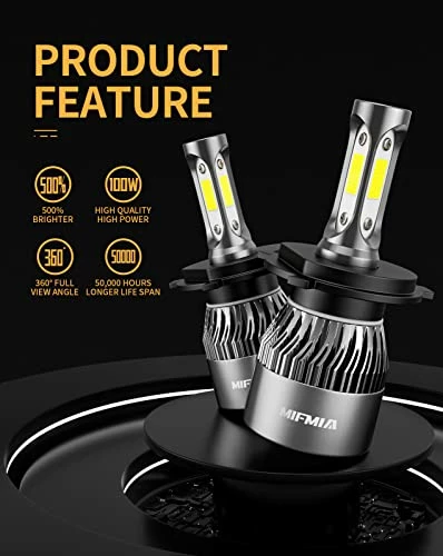 Flash Sale ???? 9003 H4 LED Headlight Bulb Hi/Lo Beam, 15000 Lumens 500% Brighter HB2 6500K Cool White LED Headlights Conversion Kit For Car Motorcycle ???? 4 Flash Sale ???? 9003 H4 LED Headlight Bulb Hi/Lo Beam, 15000 Lumens 500% Brighter HB2 6500K Cool White LED Headlights Conversion Kit For Car Motorcycle ???? - Image 2
