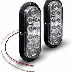 Promo ???? 2pc 6 Inch Red Oval LED Trailer Tail Light Kit [DOT FMVSS 108] [SAE S2T2I6] [Surface-Mount] [IP67 Waterproof] [Stop Turn Tail] Trailer Brake Lights For Boat Trailer RV Trucks ???? -Govee-shop 41PMC2PlqAL. AC