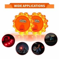 Brand new ???? Led Road Flares 4 Pack Emergency Car Kit, 3 In 1 USB Recharge(with Battery) Amber Road Safety Flares, 360° Visibility Roadside Flares Kit With Magnetic Base & H ???? 13 Brand new ???? Led Road Flares 4 Pack Emergency Car Kit, 3 In 1 USB Recharge(with Battery) Amber Road Safety Flares, 360° Visibility Roadside Flares Kit With Magnetic Base & H ???? -Govee-shop 41PQ5VyEDeL 1