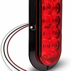 Promo ???? 2pc 6 Inch Red Oval LED Trailer Tail Light Kit [DOT FMVSS 108] [SAE S2T2I6] [Surface-Mount] [IP67 Waterproof] [Stop Turn Tail] Trailer Brake Lights For Boat Trailer RV Trucks ???? -Govee-shop 41TTUN33mdL. AC