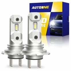 Best reviews of ???? H7 LED Headlight Bulb, 6500K White Headlight Bulbs For High And Low Beam Fog Lights Fanless Halogen Replacement Bulb, 1:1 Mini Size Plug And Play No Adapter Required, Pack Of 2 ✨