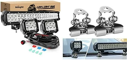 Flash Sale ???? ZH002 20Inch 126W Spot Flood Combo Led Off Road Led Light Bar 2PCS 18w 4Inch Spot LED Pods With 16AWG Wiring Harness Kit-3 Lead, 2 Years Warranty ???? 9 Flash Sale ???? ZH002 20Inch 126W Spot Flood Combo Led Off Road Led Light Bar 2PCS 18w 4Inch Spot LED Pods With 16AWG Wiring Harness Kit-3 Lead, 2 Years Warranty ???? - Image 7