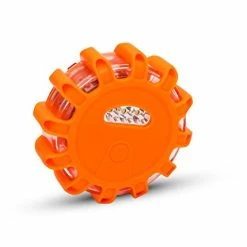 Top 10 ???? Gear Gurus LED Road Flares Kit - Flashing Warning Light Emergency Disc Beacon Roadside Flare Safety Light Magnetic Base For Car Truck Boat - Batteries Screwdriver Gloves Storage Bag Included (1-Set) ⭐