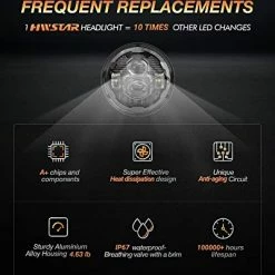 Cheap ???? 2023 Upgraded 600% Brighter Anti-glare DOT 7 Inch Led Headlight Round,H6024 Hi/Low Sealed Beam Compatible With Wrangler JK JKU TJ LJ Chevy Ford GMC Dodge Mazda Nissan Mack VW Etc Chrome Trim Ring ???? 13 Cheap ???? 2023 Upgraded 600% Brighter Anti-glare DOT 7 Inch Led Headlight Round,H6024 Hi/Low Sealed Beam Compatible With Wrangler JK JKU TJ LJ Chevy Ford GMC Dodge Mazda Nissan Mack VW Etc Chrome Trim Ring ???? -Govee-shop 41XeYcDE3yL