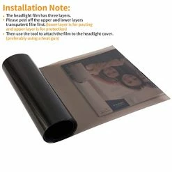 Flash Sale ???? 2PCS 12 By 48 Inches Self Adhesive Car Light Sticker, Smoke Fog Light Taillight Headlight Tint Chameleon, Vinyl Film Sheet With Squeegee + Cutter (Light Black) ???? -Govee-shop 41Xl3lkTiAL