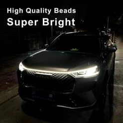 Discount ???? Car Hood Light Strip White 70 Inches Exterior Car LED Strip Lights Flexible RGB LED Strip Lights For Car Daytime Running Light For Cars, SUVs, Trucks Dynamic Whit ???? -Govee-shop 41XpRBHXqfL