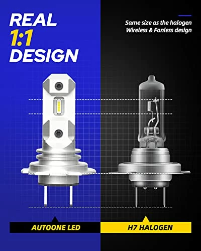 Best reviews of ???? H7 LED Headlight Bulb, 6500K White Headlight Bulbs For High And Low Beam Fog Lights Fanless Halogen Replacement Bulb, 1:1 Mini Size Plug And Play No Adapter Required, Pack Of 2 ✨ 7 Best reviews of ???? H7 LED Headlight Bulb, 6500K White Headlight Bulbs For High And Low Beam Fog Lights Fanless Halogen Replacement Bulb, 1:1 Mini Size Plug And Play No Adapter Required, Pack Of 2 ✨ - Image 5