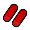 Coupon ⭐ 6'' LED Waterproof Oval Red Trailer Lights Rear Stop Turn Signal Parking Tail Brake Lights For Boat Trailer Truck RV (Red, 2 Pack) ✨ -Govee-shop 41ai2j4FcYL