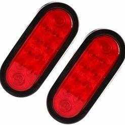 Coupon ⭐ 6'' LED Waterproof Oval Red Trailer Lights Rear Stop Turn Signal Parking Tail Brake Lights For Boat Trailer Truck RV (Red, 2 Pack) ✨ -Govee-shop 41ai2j4FcYL. AC