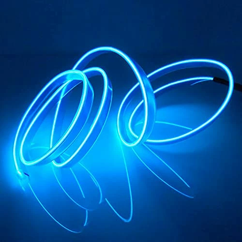 Top 10 ⌛ EL Wire Interior Car LED Strip Lights, LEDCARE USB Neon Glowing Strobing Electroluminescent Wire Lights With 6mm Sewing Edge, Ambient Lighting Kits For Car, Garden, Decorations (5M/15FT, Blue) ???? 6 Top 10 ⌛ EL Wire Interior Car LED Strip Lights, LEDCARE USB Neon Glowing Strobing Electroluminescent Wire Lights With 6mm Sewing Edge, Ambient Lighting Kits For Car, Garden, Decorations (5M/15FT, Blue) ???? - Image 4