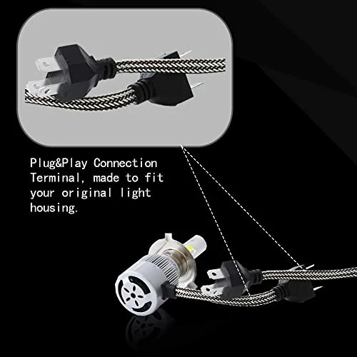 Deals ???? Impo LED Headlight Bulbs Headlight Bulb H4 9003 Hi/Low All-in-One Conversion Kit Led Headlights With COB Chips 8000 Lm 6500K Cool White Beam Bulbs IP68 Waterproof ???? 8 Deals ???? Impo LED Headlight Bulbs Headlight Bulb H4 9003 Hi/Low All-in-One Conversion Kit Led Headlights With COB Chips 8000 Lm 6500K Cool White Beam Bulbs IP68 Waterproof ???? - Image 6